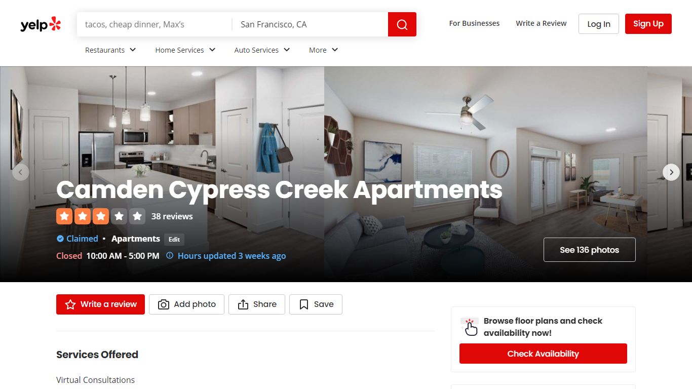 CAMDEN CYPRESS CREEK APARTMENTS - 135 Photos & 37 Reviews - Yelp